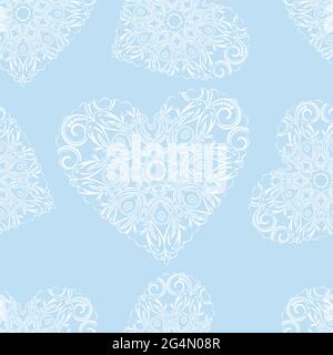 Coeurs, valentines, arrière-plan abstrait, motif sans couture, EPS8 - graphiques vectoriels. Illustration de Vecteur