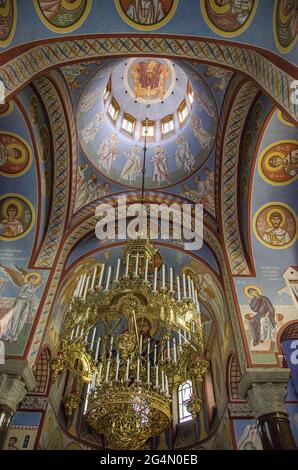 La splendide cathédrale orthodoxe russe Saint-Nicolas est située dans le troisième quartier de Vienne, au cœur du quartier diplomatique de la ville. Banque D'Images