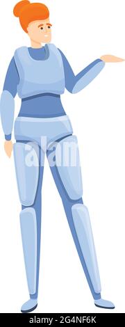 Icône exosquelette technique. Dessin animé de l'icône vectorielle exosquelette technique pour la conception de sites Web isolée sur fond blanc Illustration de Vecteur