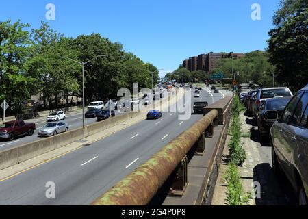 Major Deegan Expressway Bronx, New York Banque D'Images