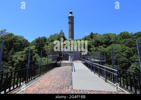 Croton Aqueduct High Bridge au-dessus de la rivière Harlem New York Banque D'Images