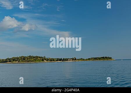 Vue sur l'île de Brijuni en Croatie Banque D'Images