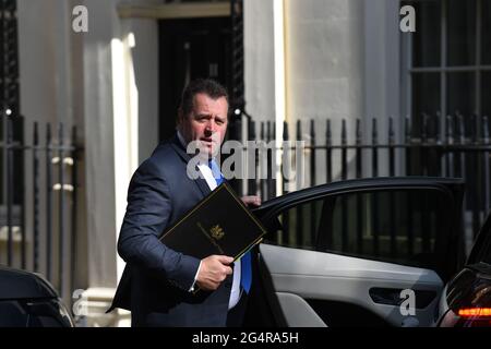 Downing Street Londres, Royaume-Uni. 23 juin 2021. Mark Spencer le whip en chef arrive à Downing Street Credit: MARTIN DALTON/Alay Live News Banque D'Images