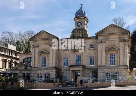 L'ancienne Custom House près du port à Penarth, Cardiff, (Caerdydd), Glamourgan, pays de Galles du Sud, Royaume-Uni, Grande-Bretagne Banque D'Images