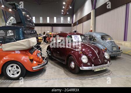 Volkswagen Bettle classique. Retro Malaga 2021, andalousie, Espagne. Banque D'Images