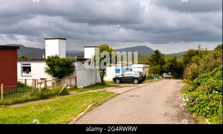 DURNESS SUTHERLAND ÉCOSSE LE VILLAGE ARTISANAL DE BALNAKEIL AU DÉBUT DE L'ÉTÉ Banque D'Images