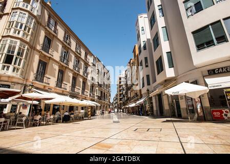 Place des douanes de Malaga Banque D'Images