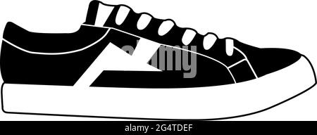 Chaussure de basket illustration Vector. Baskets mode Illustration de Vecteur