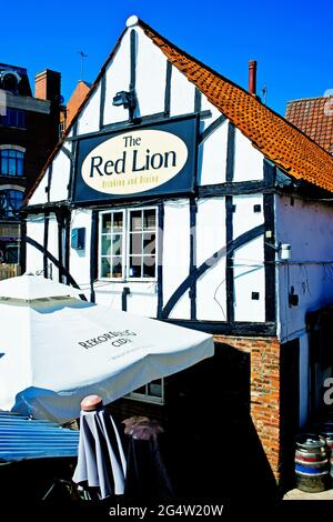 Le Red Lion, Merchantgate, York, Angleterre Banque D'Images