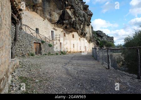 Casas des Cosconar, Côte Nord, Iles Baléares de Majorque Banque D'Images