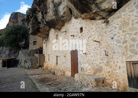 Casas des Cosconar, Côte Nord, Iles Baléares de Majorque Banque D'Images