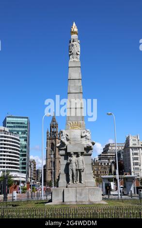 Memorial to Heroes of the Marine Engine Room à Liverpool Banque D'Images