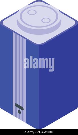 Vecteur isométrique de l'icône de haut-parleur intelligent. Périphérique vocal ai. Commande de l'assistant de haut-parleur Illustration de Vecteur