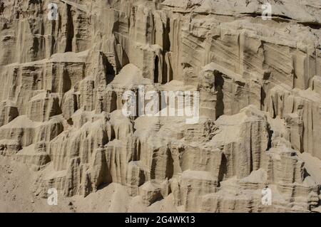 Arrière-plan large avec plusieurs couches de sable Banque D'Images