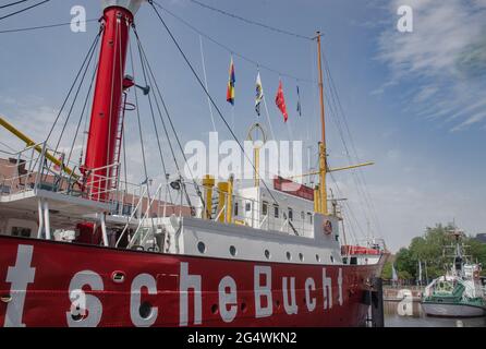 Emden, Musées-Feuerschiff 'Amrumbank Banque D'Images