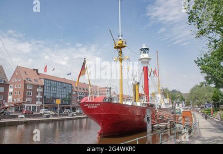 Emden, Musées-Feuerschiff 'Amrumbank Banque D'Images