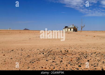 Parc national de Sperrgebiet: Gare abandonnée 'Garub' dans le désert du Namib, région de Karas, Namibie Banque D'Images