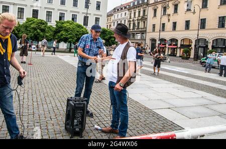 Munich, Bavière, Allemagne. 23 juin 2021. Date, lieu, Stat, Légende crédit: Sachelle Babbar/ZUMA Wire/Alay Live News Banque D'Images