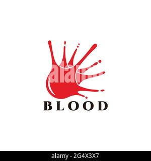 symbole de dessin du donneur de sang vecteur de logo Illustration de Vecteur