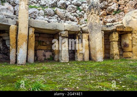 Complexe du temple mégalithique de Ggantija - l'île de Gozo, Malte Banque D'Images