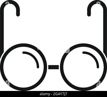Icône lunettes aveugles, style simple Illustration de Vecteur