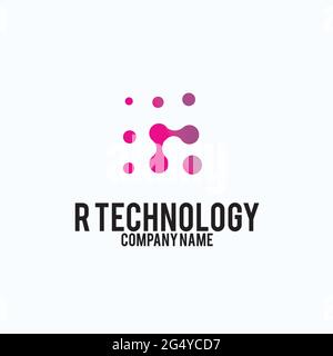 r logo de la société inspiration exclusive Illustration de Vecteur
