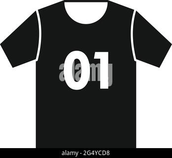 Icône de chemise en forme de hurling, style simple Illustration de Vecteur