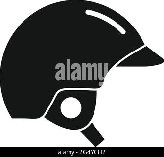 Icône de casque de hurling, style simple Illustration de Vecteur