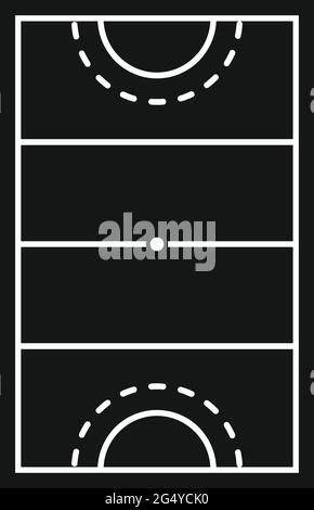 Icône de champ de suspension, style simple Illustration de Vecteur