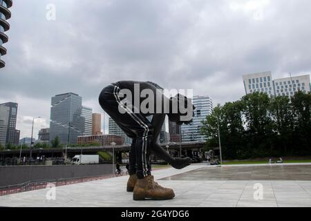 Statue Amour ou générosité à Amsterdam pays-Bas 22-6-2021 Banque D'Images