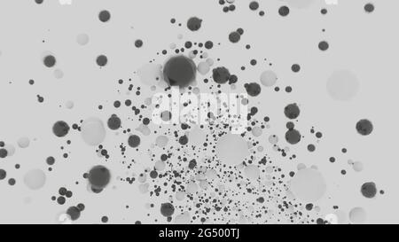 Onde de particule numérique abstraite et lumière arrière-plan abstrait. Haute qualité. Tourbillon luminescent abstrait de particules de fond. Fond Galaxy avec Banque D'Images