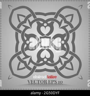 Motif celtique, personnalisé, élément abstrait tatouage pour votre créativité Banque D'Images