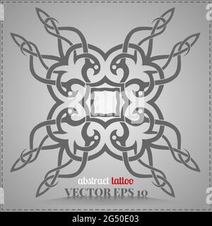 Motif celtique, personnalisé, élément abstrait tatouage pour votre créativité Banque D'Images