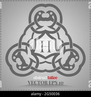 Motif celtique, personnalisé, élément abstrait tatouage pour votre créativité Banque D'Images