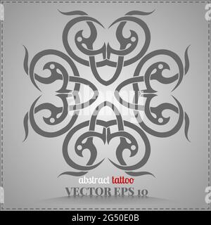 Motif celtique, personnalisé, élément abstrait tatouage pour votre créativité Banque D'Images