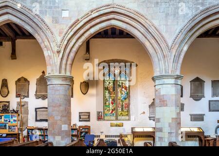 À l'intérieur de l'église St Mary, Rye, West Sussex, Angleterre, Royaume-Uni. Banque D'Images