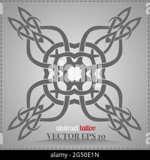 Motif celtique, personnalisé, élément abstrait tatouage pour votre créativité Banque D'Images