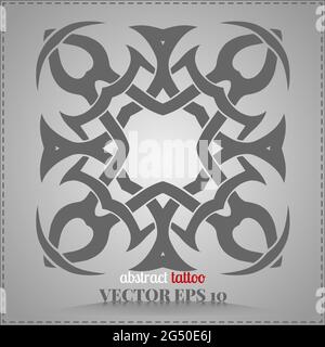 Motif celtique, personnalisé, élément abstrait tatouage pour votre créativité Banque D'Images
