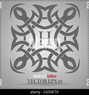 Motif celtique, personnalisé, élément abstrait tatouage pour votre créativité Banque D'Images
