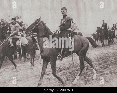 Le maréchal Radomir Putnik (1847 – 1917) a été le premier maréchal serbe et chef d'état-major général de l'armée serbe dans les guerres des Balkans A. Banque D'Images