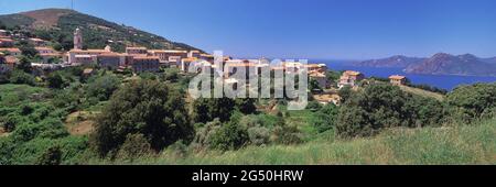 FRANCE. HAUTE-CORSE (2B) PIANA ET LE GOLFE DE PORTO Banque D'Images