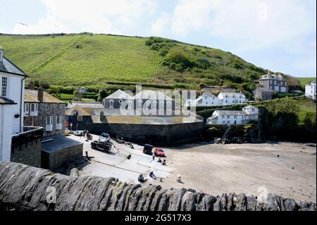 Le port de Port Isaac à Cornwall Banque D'Images