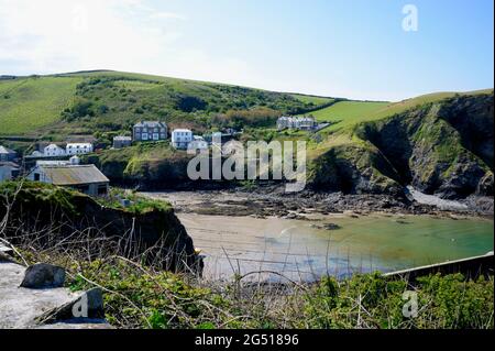 Le port de Port Isaac à Cornwall Banque D'Images