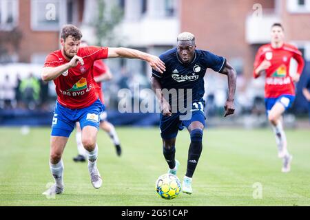 Frederiksberg, Danemark. 24 juin 2021. Mohamed Daramy (11) du FC Copenhague vu lors d'un match test entre le FC Copenhague et Hvidovre AU centre de formation du FC Copenhague à Frederiksberg, Danemark. (Crédit photo : Gonzales photo/Alamy Live News Banque D'Images