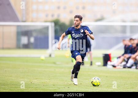 Frederiksberg, Danemark. 24 juin 2021. Ali Almosawe (53) du FC Copenhague vu lors d'un match d'essai entre le FC Copenhague et Hvidovre AU centre de formation du FC Copenhague à Frederiksberg, Danemark. (Crédit photo : Gonzales photo/Alamy Live News Banque D'Images