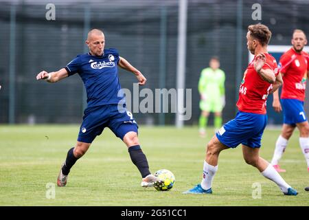 Frederiksberg, Danemark. 24 juin 2021. Kamil Wilczek (9) du FC Copenhague vu lors d'un match test entre le FC Copenhague et Hvidovre AU centre de formation du FC Copenhague à Frederiksberg, Danemark. (Crédit photo : Gonzales photo/Alamy Live News Banque D'Images