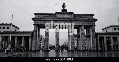 Porte de Brandebourg, Berlin, Allemagne Banque D'Images