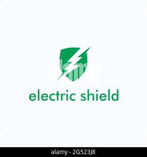 logo exclusif electric shield inspiré Illustration de Vecteur