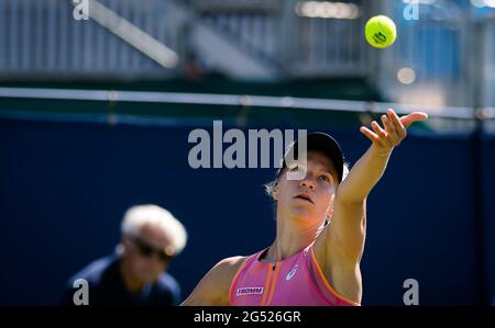 Eastbourne, Royaume-Uni. 23 juin 2021. Viktorija Golubic de Suisse lors de son deuxième tour de match au tournoi de tennis international Viking WTA 500 2021 le 23 juin 2021 au Devonshire Park tennis à Eastbourne, Angleterre - photo Rob Prange/Espagne DPPI/DPPI/LiveMedia Credit: Independent photo Agency/Alay Live News Banque D'Images