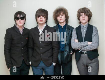 Le groupe de rock Strypes de Cavan, en Irlande. Banque D'Images